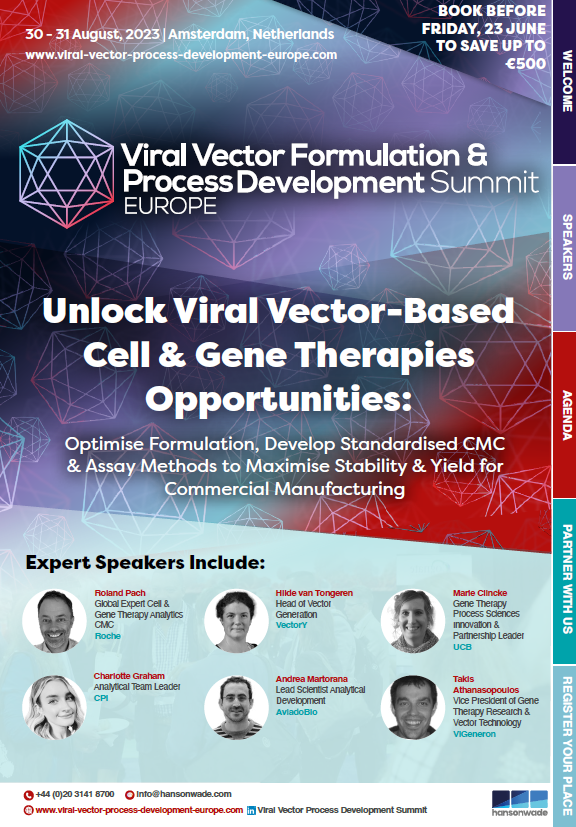 Viral Vector Formulation & Process Dev Europe